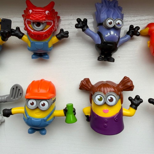 McDonald’s Happy Meal Minions 2019 figures used, pack of 8
