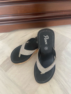 Parex anatomical platform sandals like new, size 38