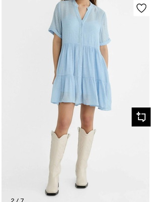 Stradivarius blue dress like new, flowy and comfy