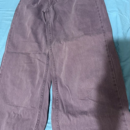 Wide leg purple jeans like new, size 38, Bershka