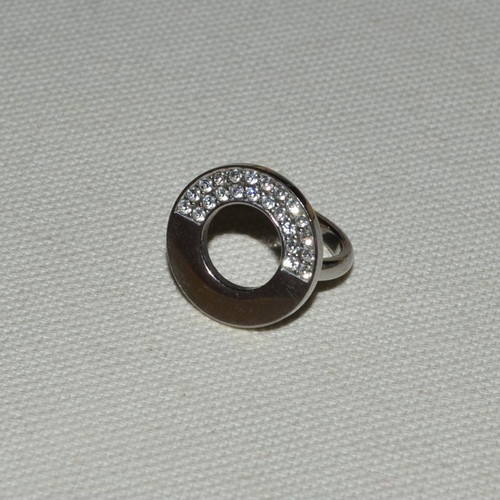 Women's stainless steel ring like new, silver color