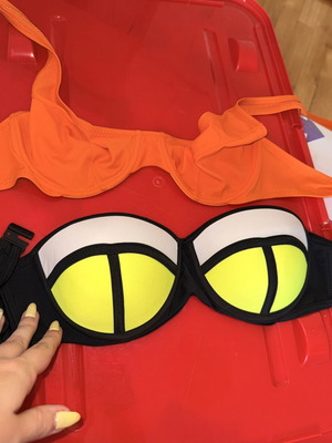 Swimsuit set size S new, orange