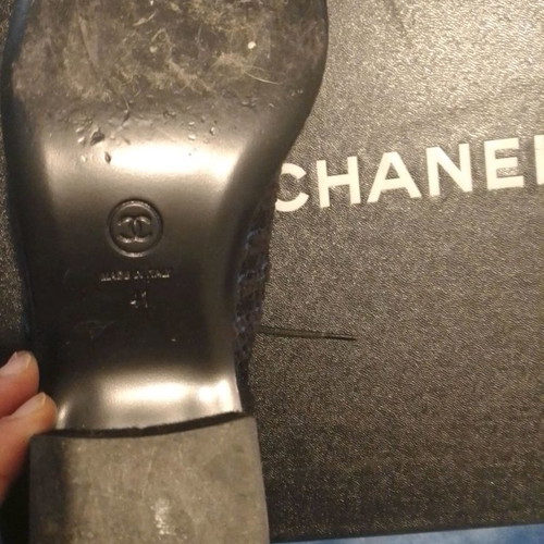 Chanel Original Blue Black παπούτσια μεταχειρισμένα, μέγεθος 41, μαύρα