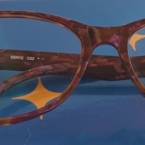 Sensaya eyeglass frame like new, brown and purple shades