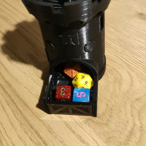Dice tower new 3d printed for tabletop RPG DnD