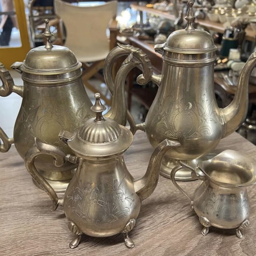 Tea set used, 24cm height