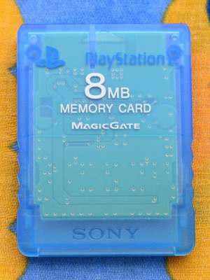 Sony PlayStation 2 Memory Card 8 MB like new, blue