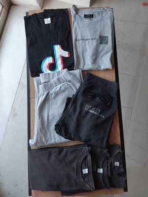 Zara men's clothing bundle size M used, 8 pieces, black and grey