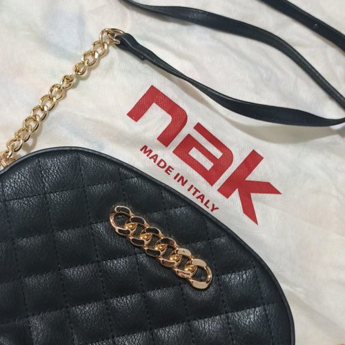 Quilted black crossbody bag new