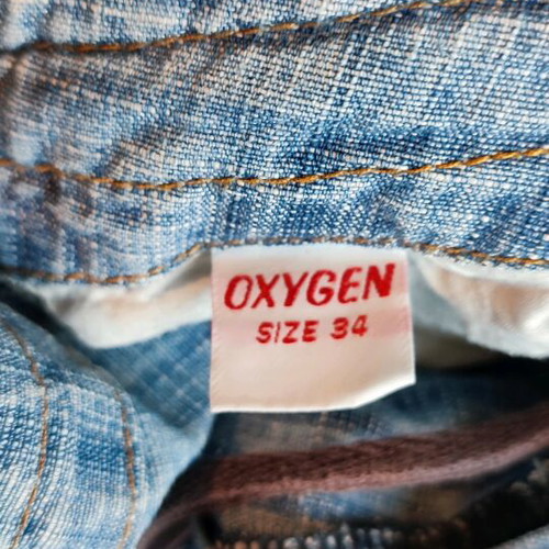 Raw Oxygen cargo jeans used, with zippers and side pockets