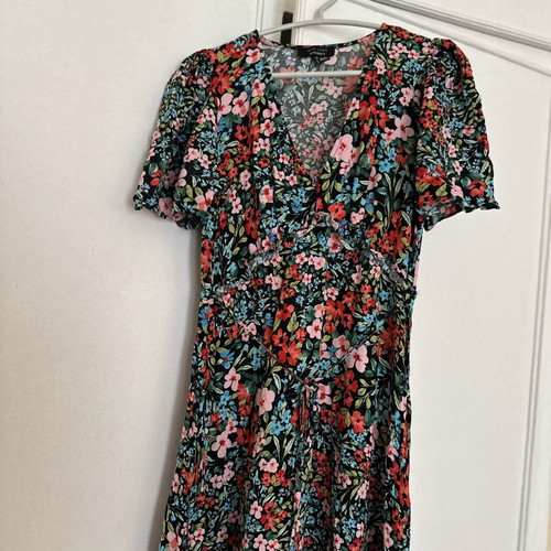 Long floral dress New Look, like new, multicolor, size S