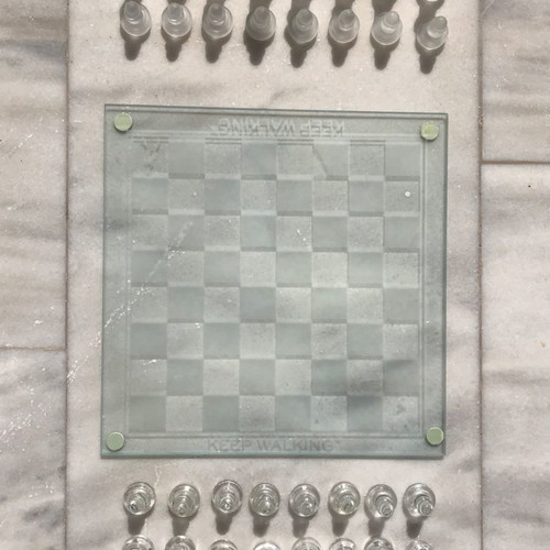 Johnnie Walker exclusive chess set glass, like new