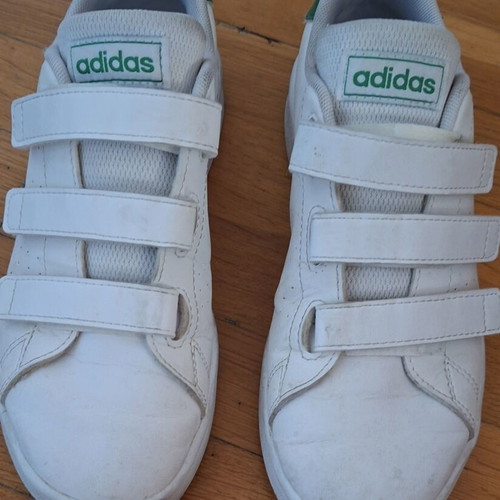 Stan Smith kids sneakers white green, like new, size 34