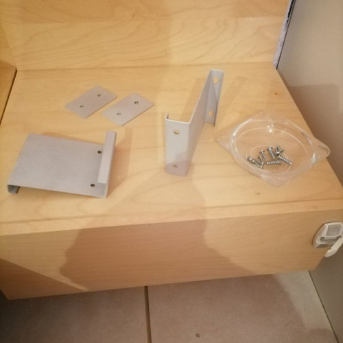 Ikea double bed used with 2 nightstands