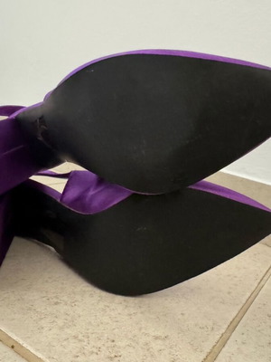 Women's purple sandals size 37 new with thick heel