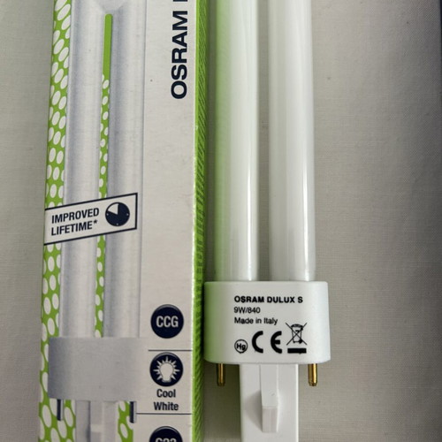 PL 2pin 9W lamps used, pack of 2