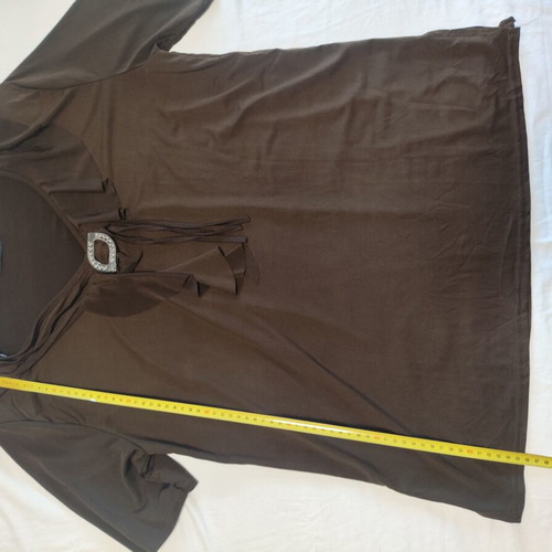 Blouse brown size Large like new