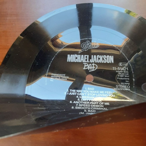 Michael Jackson Bad 7" flexi-disc used, authentic UK edition