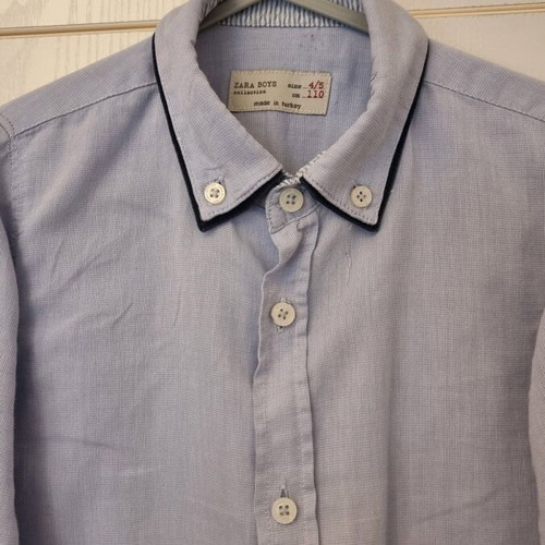 Zara Boys dress shirt used, size 4-5 years, blue turquoise
