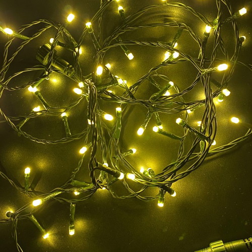 Yellow indoor string lights 80 pcs 6.5m used, IP44