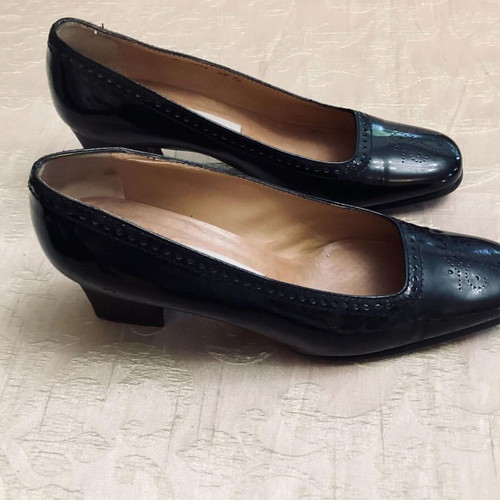 Kalogerou vintage patent leather pumps like new, size 39