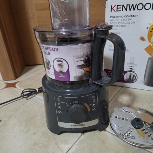 Kenwood MultiPro Compact All-In-One Food Processor and Blender 800W New Gray