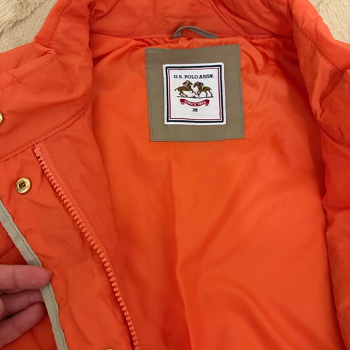 USPS Polo gilet new, size M, orange