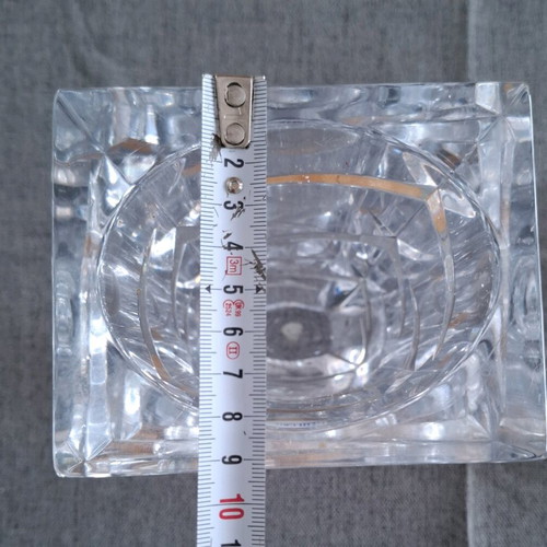 Rogaska crystal vase from Slovenia used with tiny crack