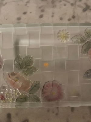 Riccardo crystal trays new, set of 2 pieces