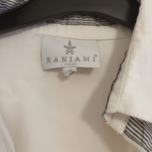 Raniami women's shirt with zipper, like new, white, size S
