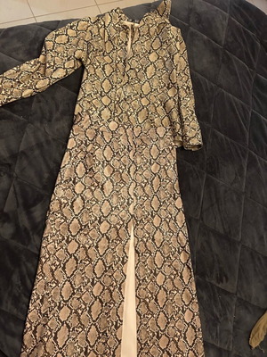 Zara set shirt and skirt like new, beige and brown