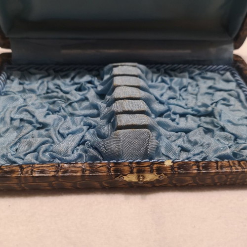 Silver-plated dessert spoon set used with case