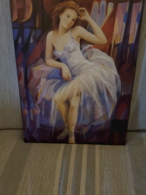 Κάδρο με μπαλαρίνα σαν καινούργιο 29x39