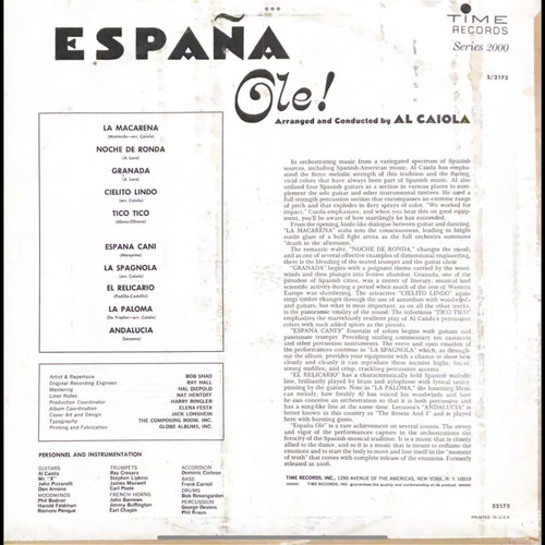 Al Caiola España Olé LP used, Latin