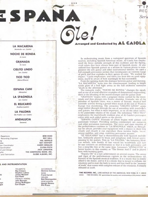 Al Caiola España Olé LP used, Latin