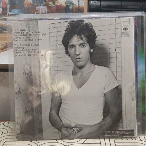 Bruce Springsteen Darkness on the Edge of Town vinyl LP used, folk rock