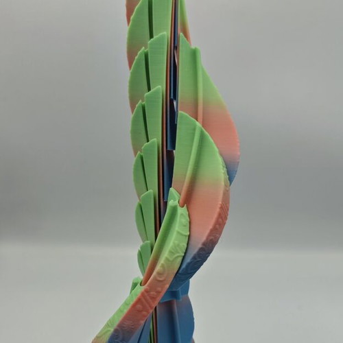3D Printed Articulated Easter Egg Fidget New Rainbow PLA
