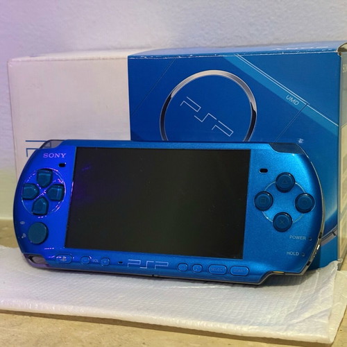 Sony PSP-3000 Vibrant Blue used, complete in box