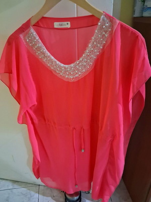 Beach clothes pareo like new, pink, size M