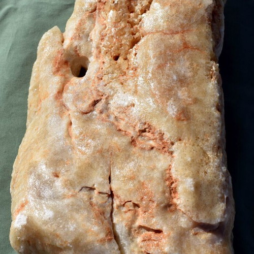 Stalagmitic calcite large sample possibly part of stalagmite-stalactite
