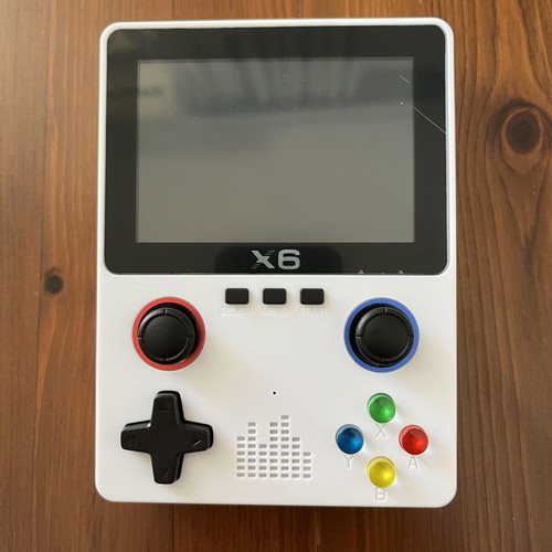 Retro handheld console X6 3.5" IPS 32GB with games white GameBoy