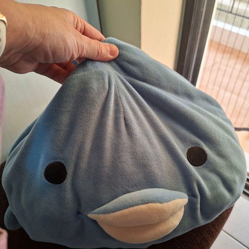 Miniso whale plush toy used, very good condition