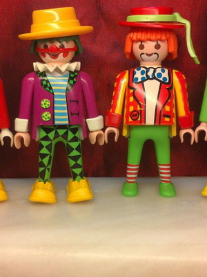 Playmobil 4 clowns like new