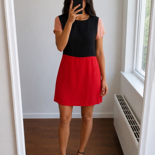 Odette Mini Dress 100% Silk S/M Very Good Condition