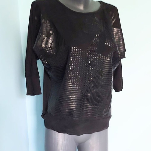 Okay by S'Oliver women's blouse with leather prints