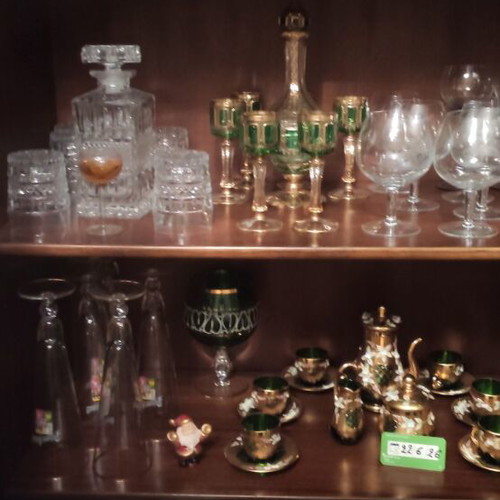 Bohemian Crystal Set new, authentic glasses