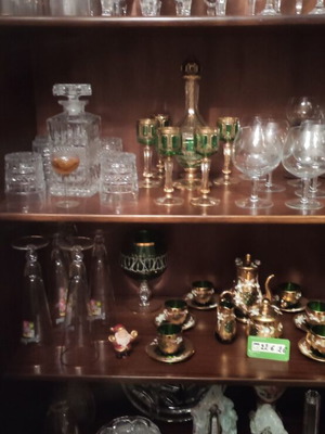 Bohemian Crystal Set new, authentic glasses