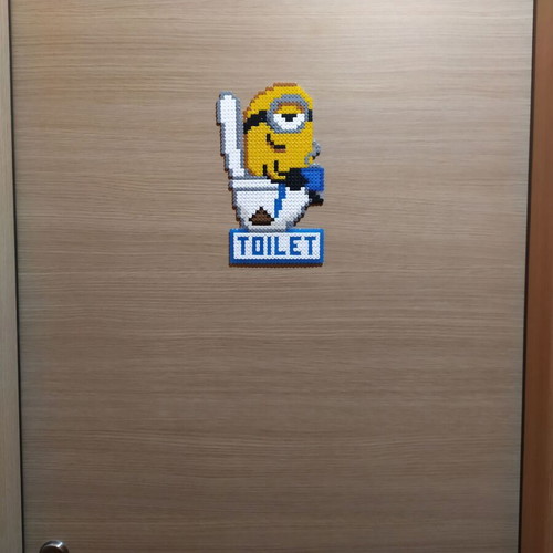 Handmade Minion Bathroom Sign decoration new