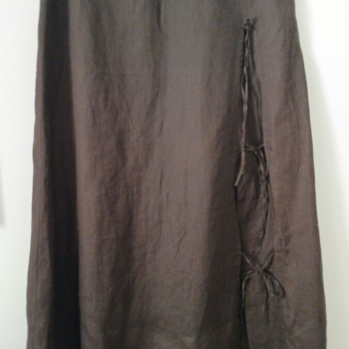 Max & Co skirt like new, A-line, 100% linen, brown, size L