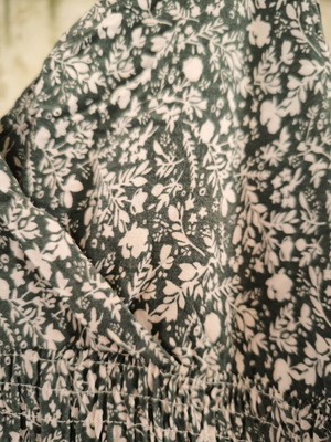 Celestino long floral dress like new, white and green, one size